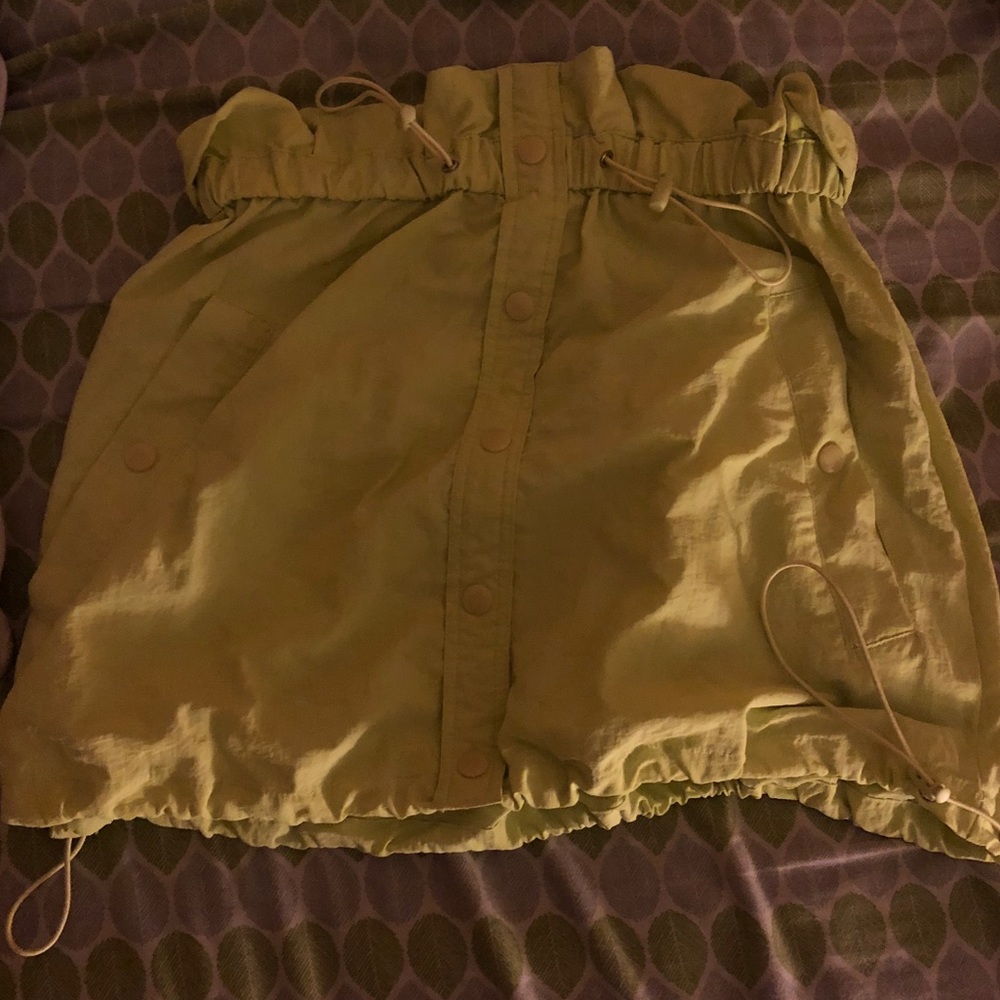 Neon Paper Bag Skirt